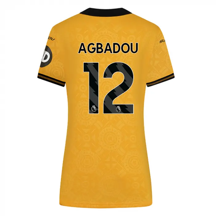 Wolves Fanshop | 2025-26 Wolves Pro Home Shirt – Womens AGBADOU 12 Wolves Merchandise Collection